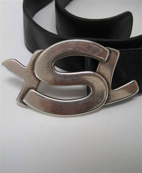 ysl monogram belt silver used|yves saint laurent belts.